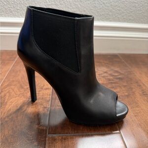 Ash Amber Peep-Toe Ankle Booties